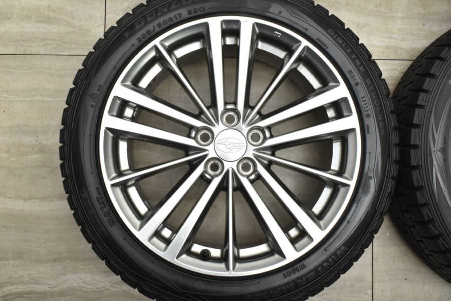 スバル インプレッサ 純正 17in 7J +48 PCD100 ダンロップ ウィンター