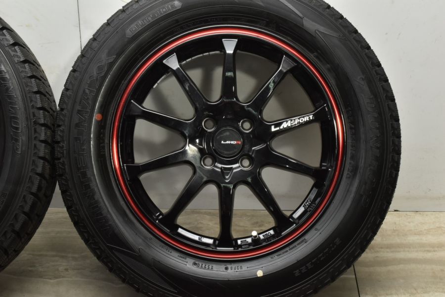 美品 バリ溝】LMスポーツ LM-10R 16in 6J+40 PCD100 ダンロップ