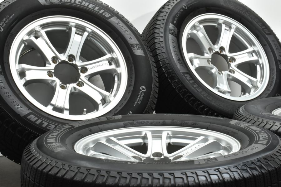 プラドサイズ】WEDS KEELER FORCE 17in 7.5J +25 PCD139.7 ミシュラン X-ICE3+ 265/65R17  ハイラックス サーフ FJクルーザー 中古 スタッドレスタイヤホイールセット | パーツ販売ナンバーワン