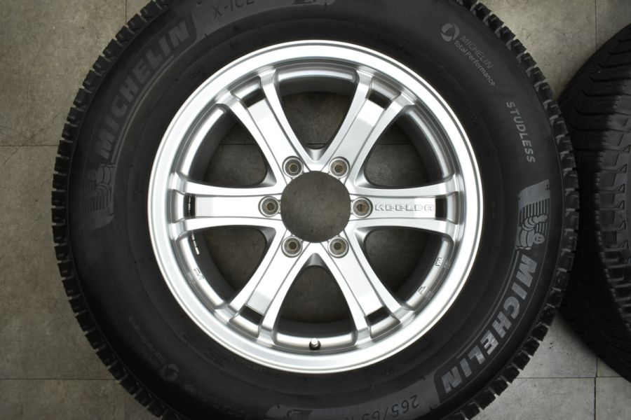 プラドサイズ】WEDS KEELER FORCE 17in 7.5J +25 PCD139.7 ミシュラン X-ICE3+ 265/65R17  ハイラックス サーフ FJクルーザー 中古 スタッドレスタイヤホイールセット | パーツ販売ナンバーワン