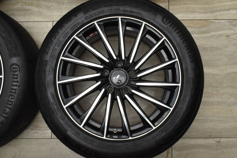 良好品】レオニス 18in 8J +42 PCD114.3 コンチネンタル テック 良好品】レオニス 18in 8J +42 PCD114.3 コンチネンタル テック