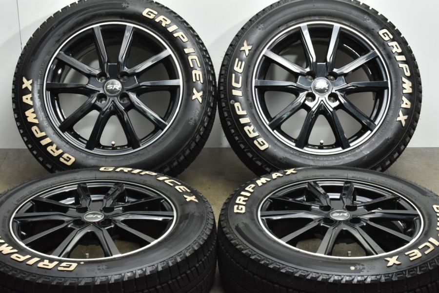 ホワイトレター超バリ溝】ストレンジャー 16in 6J+40 PCD100 GRIPMAX GRIP ICE X 195/65R16 ライズ ロッキー  レックス グリップマックス 中古 スタッドレスタイヤホイールセット | パーツ販売ナンバーワン