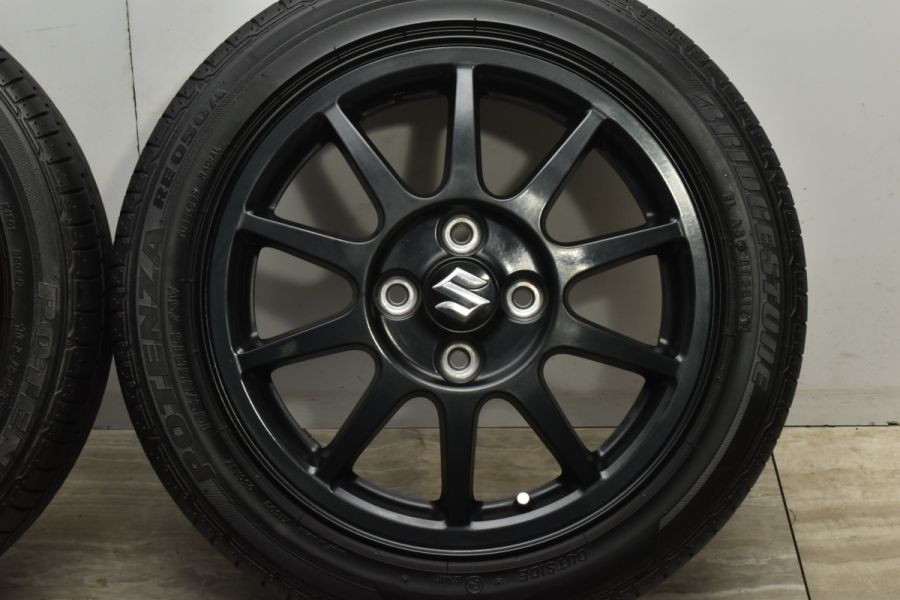 15インチ5J+45 トヨタ純正スチールホイール 165/55R15ポテンザ