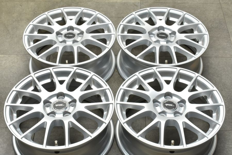 良好品】トップラン 15in 6J +43 PCD100 4本セット プリウス カローラ 