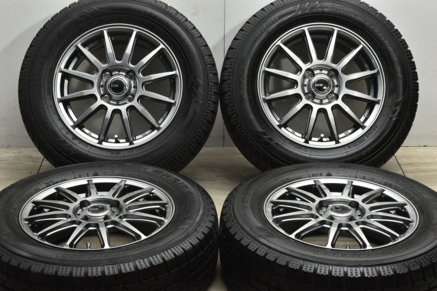 バリ溝】LCZ 14in 5.5J +45 PCD100 トーヨー ガリット GIZ 185/70R14