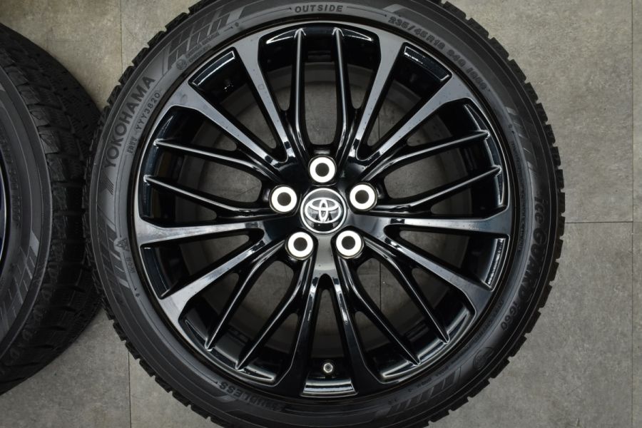 希少 美品】トヨタ 70 カムリ ブラックエディション 純正 18in 8J +50 PCD114.3 ヨコハマ 235/45R18 マークX  プリウスα 流用 中古 スタッドレスタイヤホイールセット | パーツ販売ナンバーワン