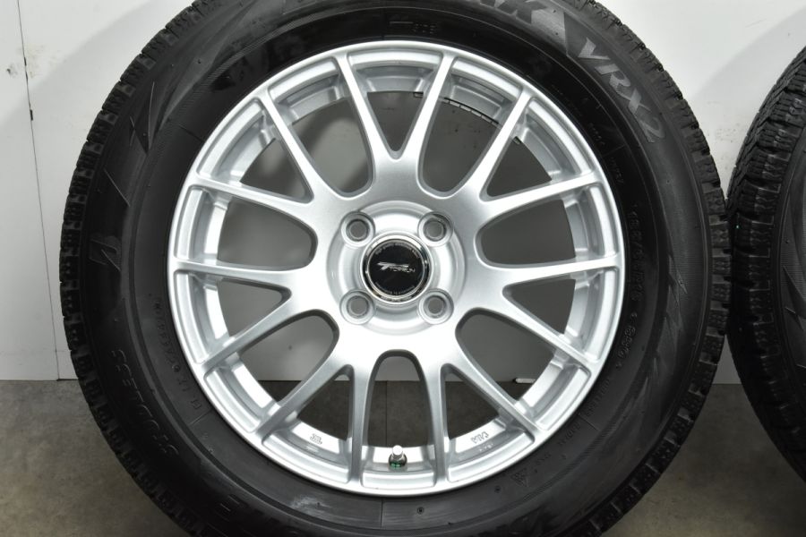 バリ溝185/65R15 ブリヂストン 23年製 バリ溝 VRX2付】トップラン 15in 5.5J+50 PCD100 ブリヂストン