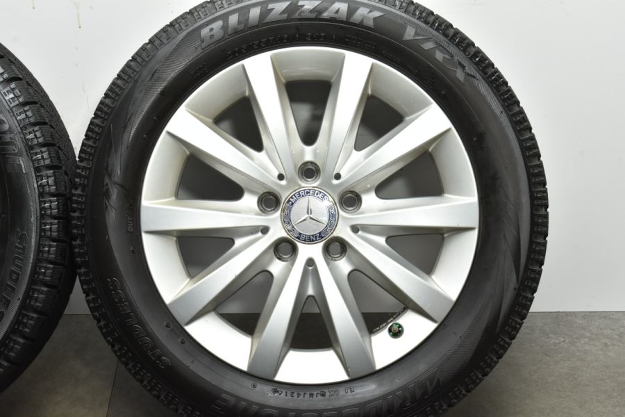 【正規品】メルセデス W246 Bクラス 純正 16in 6.5J +49 PCD112 ブリヂストン ブリザック VRX 205/55R16  品番:A2464010500 Aクラス