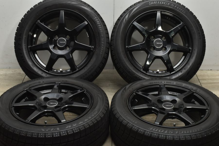 テクマグ 15in 6J +38 PCD98 ブリヂストン ブリザック VRX 185/55R15 フィアット 500 純正サイズ 交換用 中古  スタッドレスタイヤホイールセット | パーツ販売ナンバーワン