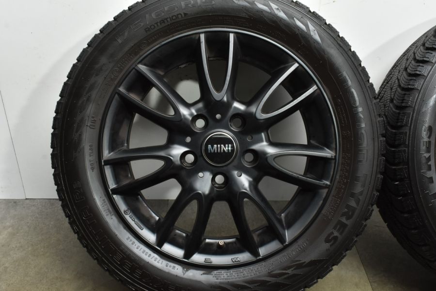 バリ溝】MAK ジャッキー 15in 5.5J+46 PCD112 ノキアン ハッカペリッタ R3 175/65R15 MINI F55 F56  F57 ミニクーパー 中古 スタッドレスタイヤホイールセット | パーツ販売ナンバーワン