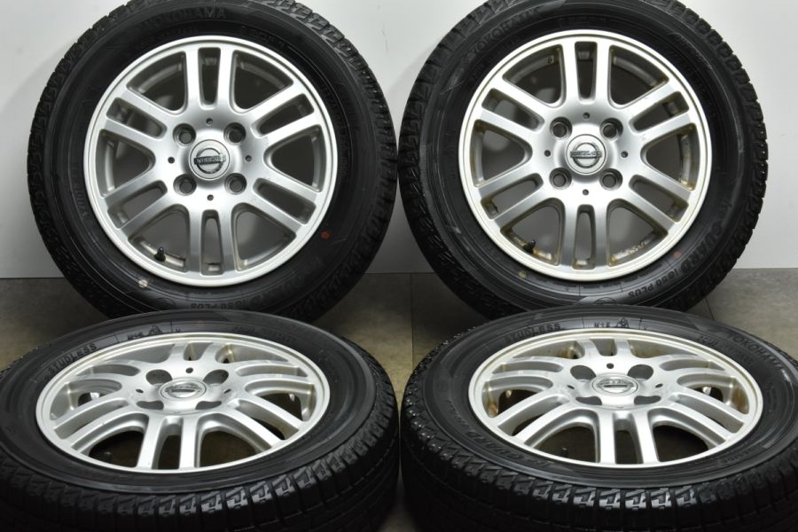 バリ溝】ニッサン 純正 オプション 13in 4.00B +45 PCD100 ヨコハマ 
