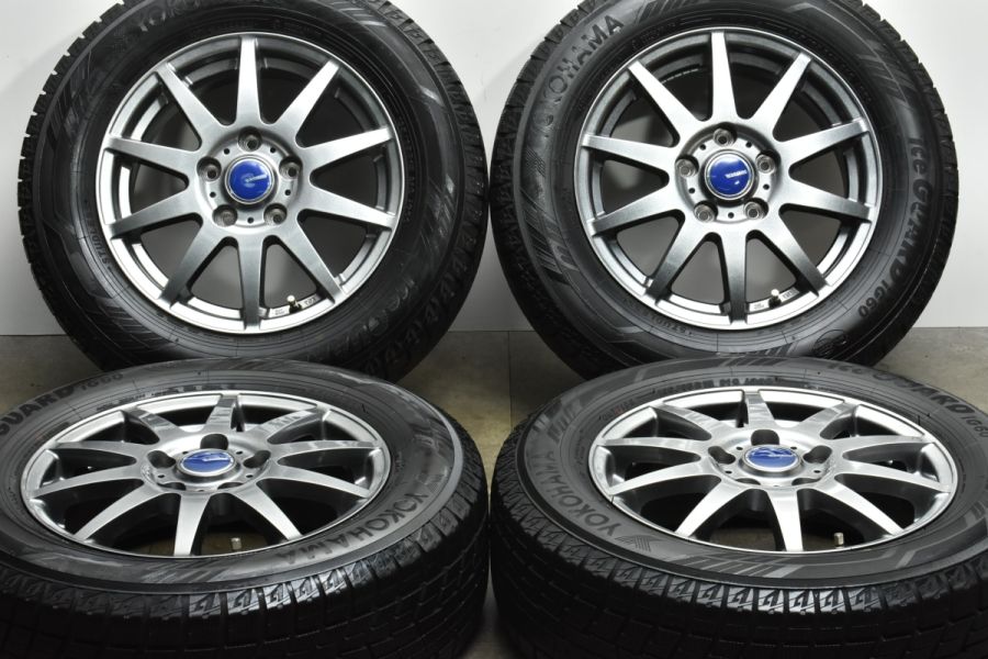 バリ溝 美品】ウィナーズ 15in 6J +53 PCD114.3 ヨコハマ アイスガード  