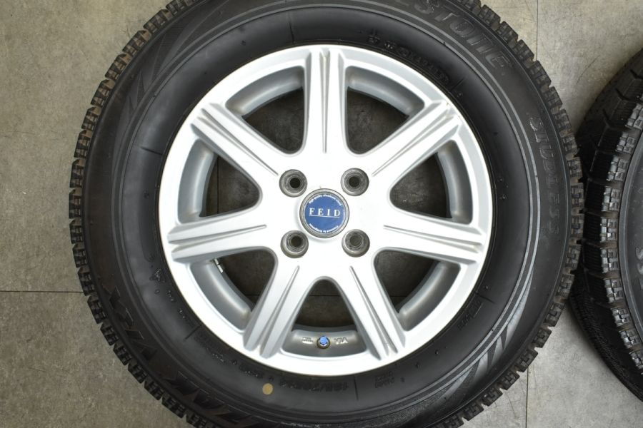 バリ溝】FEID 14in 5J +45 PCD100 ブリヂストン ブリザック VRX 185/70R14 アクア ヤリス ヴィッツ ノート  フリード フィット 中古 スタッドレスタイヤホイールセット | パーツ販売ナンバーワン