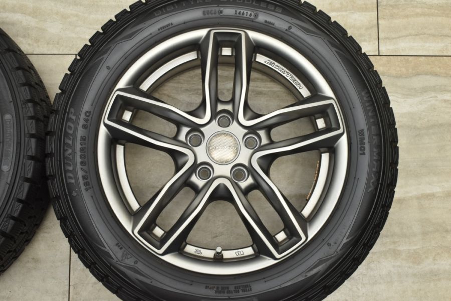 VW 6R ポロ 純正サイズ】ユーロテック 15in 6J+38 PCD100