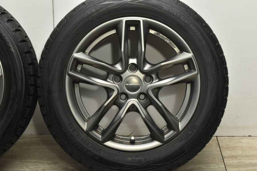 ワーゲン　ポロ　社外ホイール&ピレリスタッドレス185/60/15 バリ山 PIRELLI ICE ASIMMETRICO 185/60R15】スタッドレス【VW 6R ポロ 純正