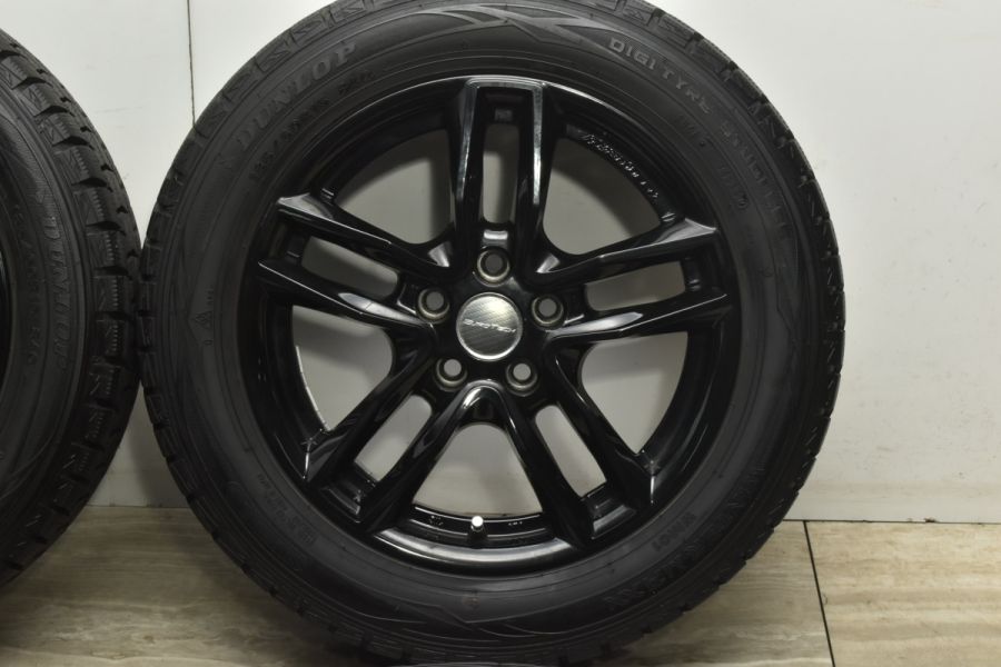 アウディ 8X A1 純正サイズ】ユーロテック 15in 6J +38 PCD100 ダンロップ ウインターマックス 185/60R15  フォルクスワーゲン 6R ポロ 中古 スタッドレスタイヤホイールセット | パーツ販売ナンバーワン