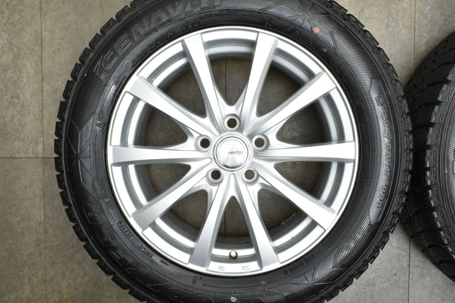 【バリ溝】ラブリオン 17in 7J +39 PCD114.3 グッドイヤー アイスナビ6 225/60R17 アルファード ヴェルファイア C-HR  カローラクロス