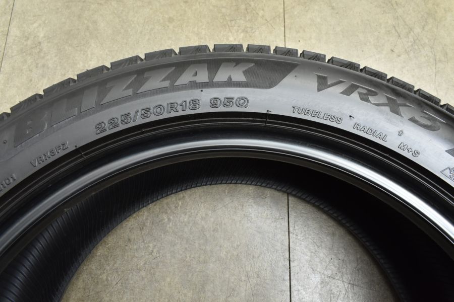 バリ溝 VRX3 4本】ブリジストン ブリザック 225/50R18 2021年製 4本 