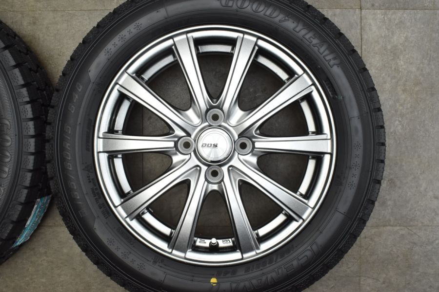 SA【2321】15年製 GY アイスナビZEAⅡ 185/60R15 スタッドレス Weds 