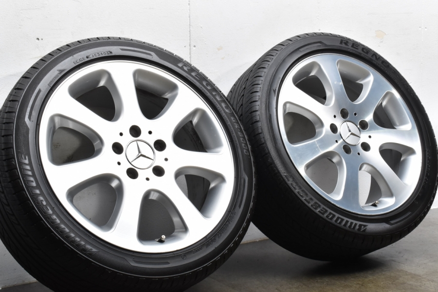 【正規品】ベンツ W209 CLKクラス 純正17in 7.5J +36 PCD112 ブリヂストン レグノ GR-8000 225/45R17  品番:A2094010402 フロント 2本セット