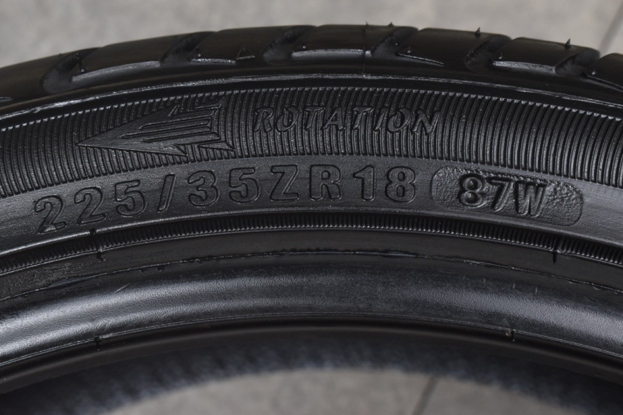 未使用品 2021年製】SUNEW YS618 225/35R18 4本セット サマータイヤ アウディS1 A1 シビック ロードスター  スイフトスポーツ 中古 タイヤのみ | パーツ販売ナンバーワン