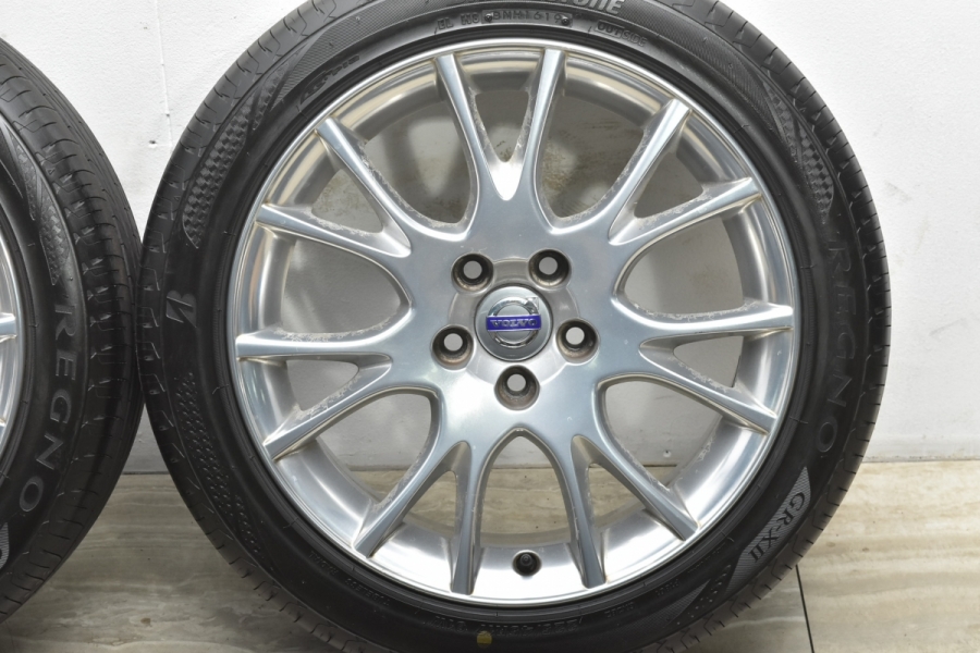 2019年製 REGNO付】ボルボ C70 純正 17in 7.5J +43 PCD108 ブリヂストン レグノ GR-XII 225/45R17  30664307 OTRERA VOLVO V70 S60 中古 タイヤホイールセット | パーツ販売ナンバーワン