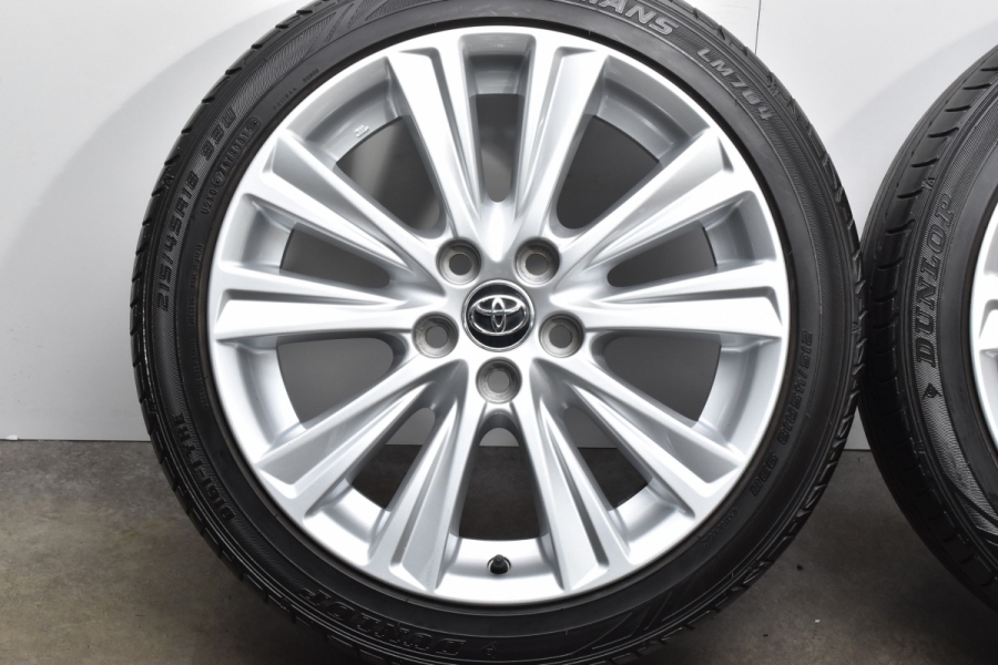 専用⭐︎美品！ヴェルファイア 後期 215/45R18 流用サイズ】トヨタ 30 アルファード 純正 18in 7.5J +45 PCD114