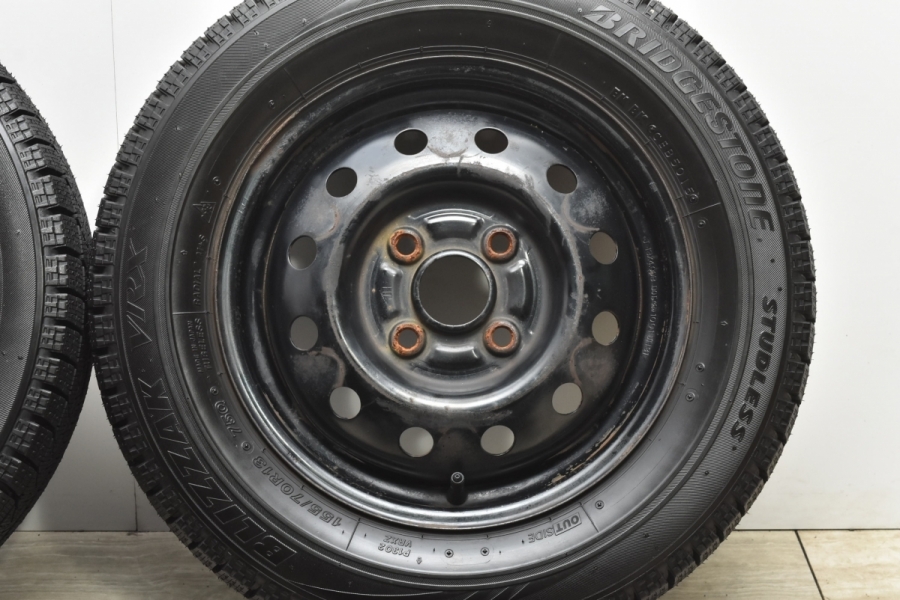 バリ溝 走行わずかスタッドレス】スチール 13in 4.00B +45 