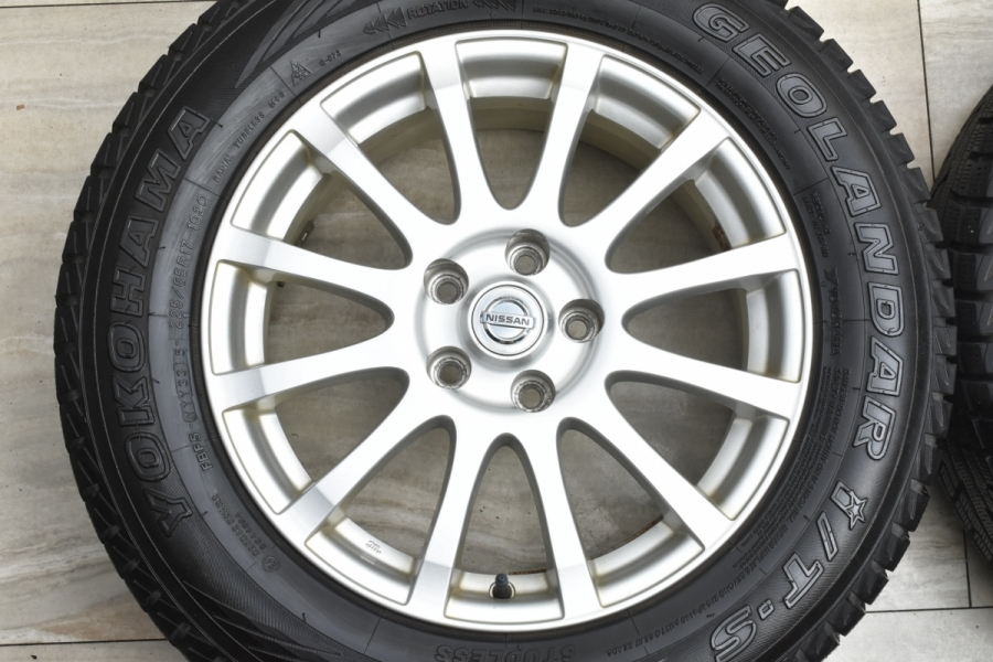 バリ溝美品！ 225/65R17スタッドレス 日産 X-TRAIL純正AW 4本