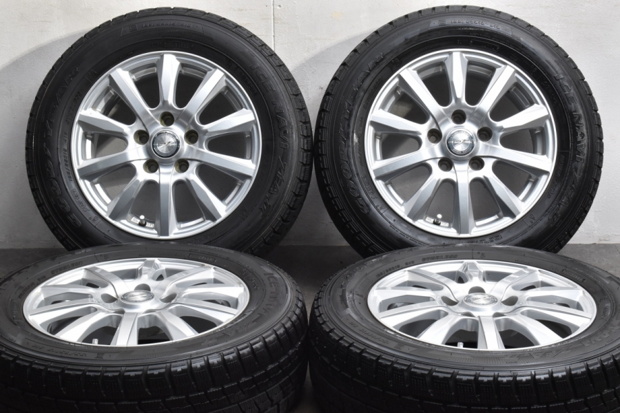 美品 バリ溝】Joker 15in 6J +43 PCD114.3 グッドイヤー アイスナビ ZEA II 195/65R15 ノア ヴォクシー  ステップワゴン セレナ アクセラ 中古 スタッドレスタイヤホイールセット | パーツ販売ナンバーワン