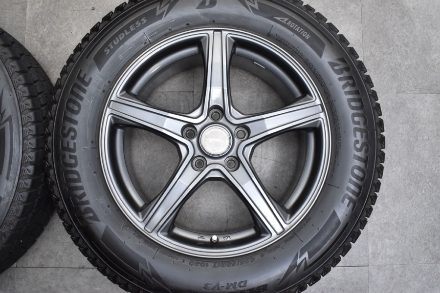 バリ溝 美品】トップラン 17in 7J +38 PCD114.3 ブリヂストン