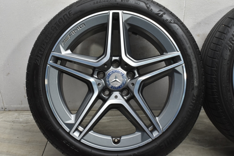 【溝ありで美品】メルセデスベンツ　W177　Aクラス純正　AMG5スポーク メルセデスベンツ Aクラス W177 純正 AMG 中古ホイール 4本 7.5
