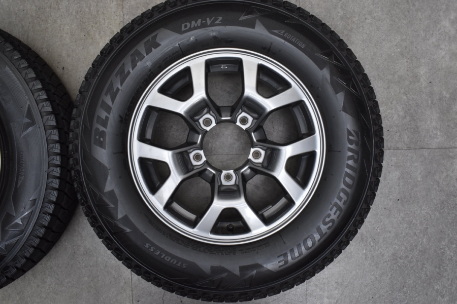バリ溝DM-V2付 美品】スズキ JB74 ジムニー シエラ 純正 15in 5.5J +5