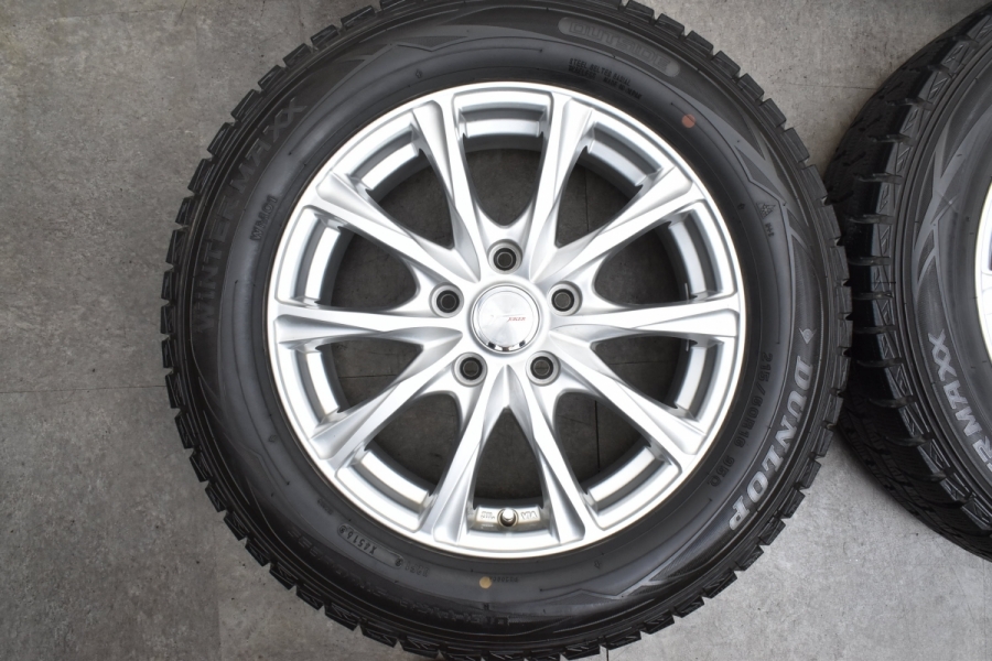 バリ溝】JOKER 16in 6.5J +53 PCD114.3 ダンロップ ウィンターマックス 