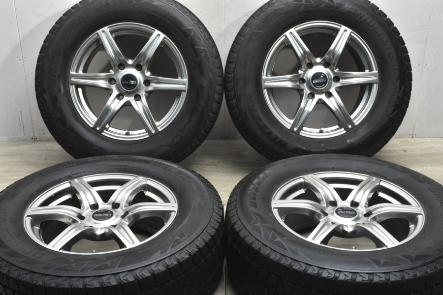 【美品】4×4エンジニアリング アーバンスポーツ 17in 7.5J +46 PCD139.7 ブリヂストン ブリザック DM-V2  265/65R17 パジェロ