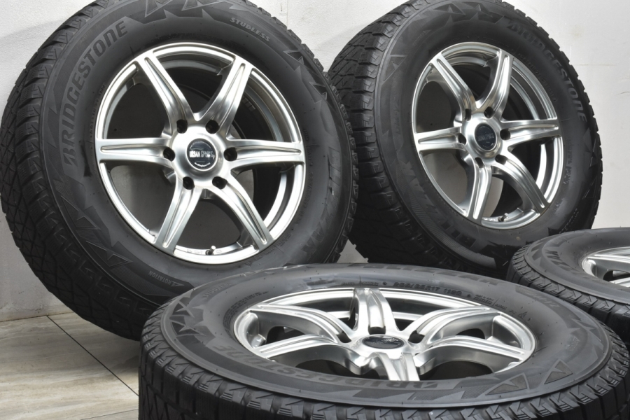 【美品】4×4エンジニアリング アーバンスポーツ 17in 7.5J +46 PCD139.7 ブリヂストン ブリザック DM-V2  265/65R17 パジェロ