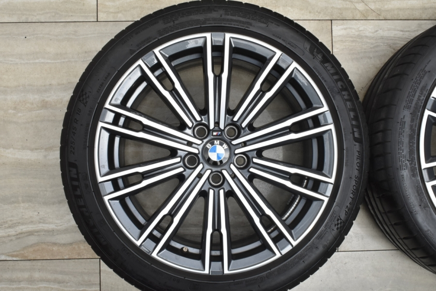承認 ランフラット付】BMW G20 G21 3シリーズ 純正 18in 7.5J +25 8.5J 