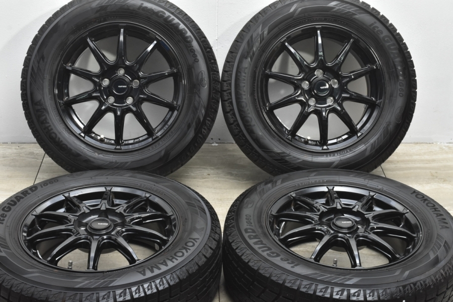 2021年製 バリ溝 美品】G-SPEED 15in 6J +43 PCD100 ヨコハマ アイス 
