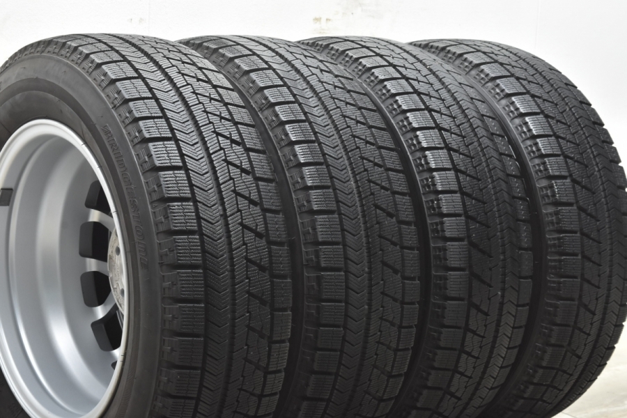 トップラン 15in 6J +43 PCD100 ブリヂストン ブリザック VRX 195/65R15 プリウス カローラツーリング ウィッシュ 送料無料