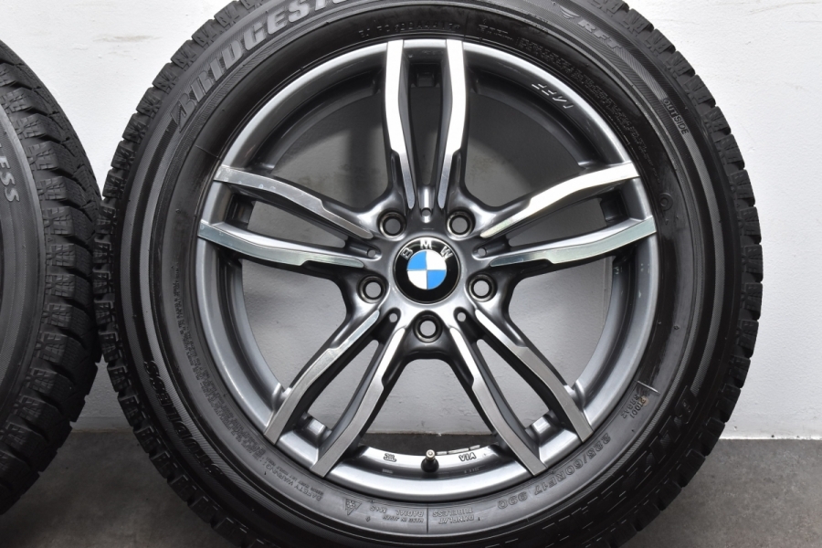 【美品 バリ溝】BMW F25 X3 F26 X4 純正サイズ MAK ルフト FF 17in 7.5J +32 PCD120 ブリヂストン  ブリザック RFT 225/60R17 車検用にも