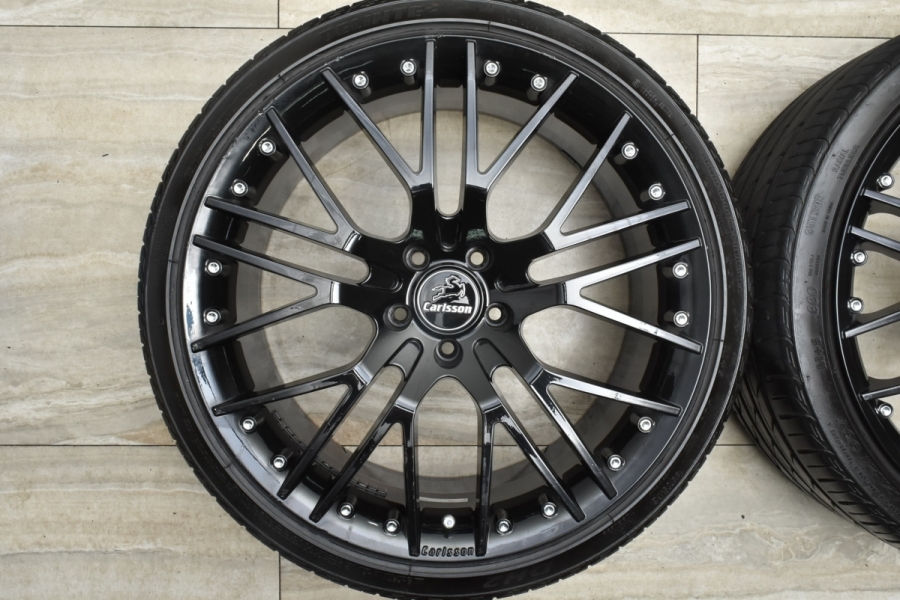 人気ホイール】カールソン 1/10X ブラックエディション 21in 9J +30 PCD120 デリンデ DH2 245/35R21 レクサス LS460  LS600h 中古 タイヤホイールセット | パーツ販売ナンバーワン