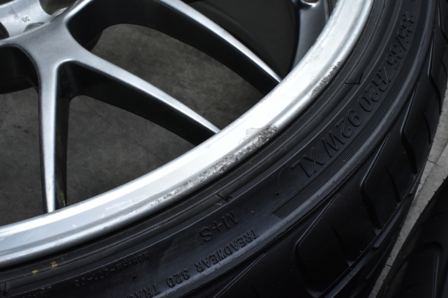 【鍛造 リペアベースに】BBS RS-GT RS968 20in 9.5J +38 PCD114.3 235/35R20 245/35R20 バリ溝  GS RC IS セルシオ カムリ オデッセイ