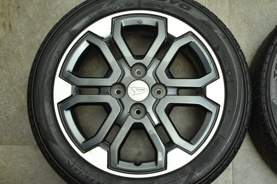 【程度良好品】ダイハツ ウェイク 純正 15in 4.5J +45 PCD100 トーヨー トランパス Lnk 165/55R15 タント ミラ  ムーヴ 流用 ノーマル戻し