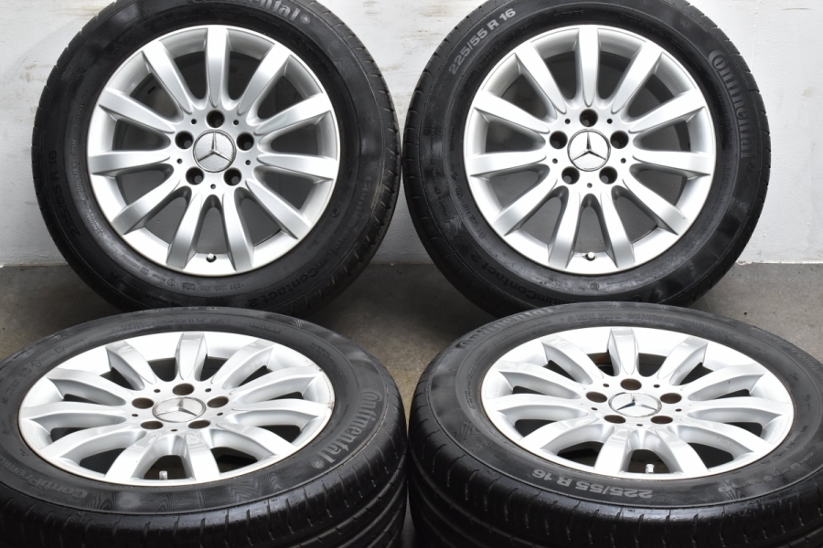 程度良好】ベンツ W211 Eクラス 純正 16in 7.5J +42 PCD112 