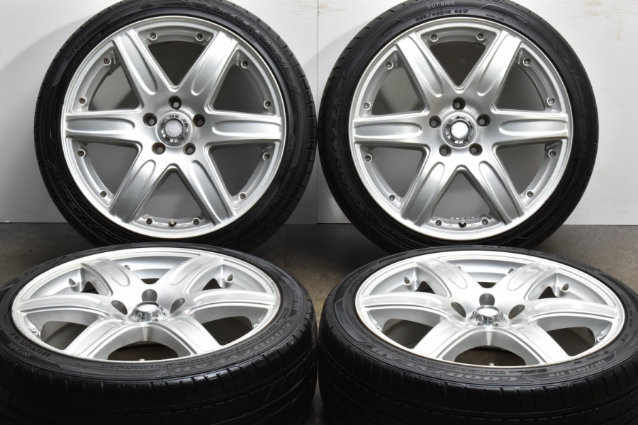 良好品】ノア ヴォクシー ステップワゴン 等に 18in 7.5J +48 PCD114.3 グッドイヤー イーグルLS EXE 225/40R18  オデッセイ アクセラ 中古 タイヤホイールセット | パーツ販売ナンバーワン