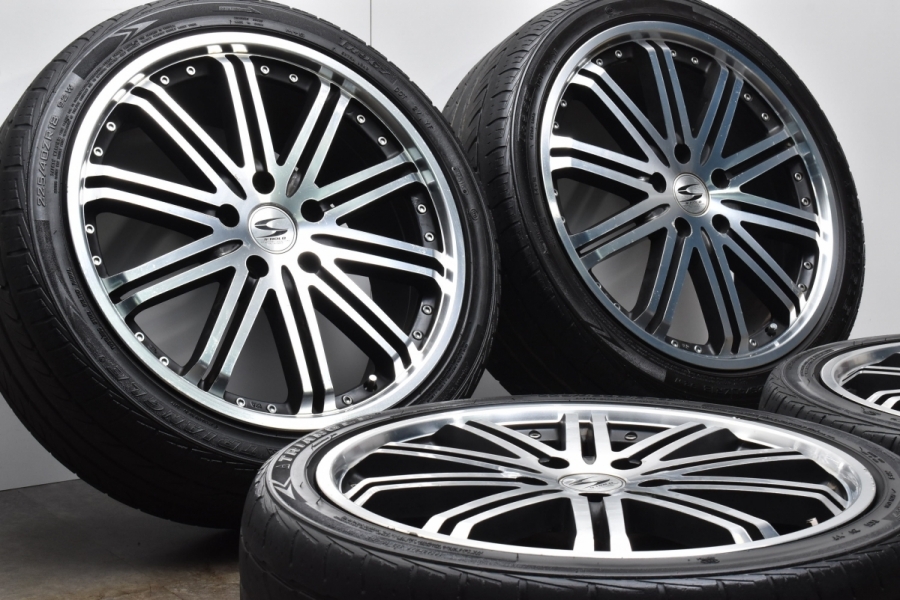 ホイールのみ可】S-HOLD 18in 7.5J +55 PCD114.3 トライアングル TR967