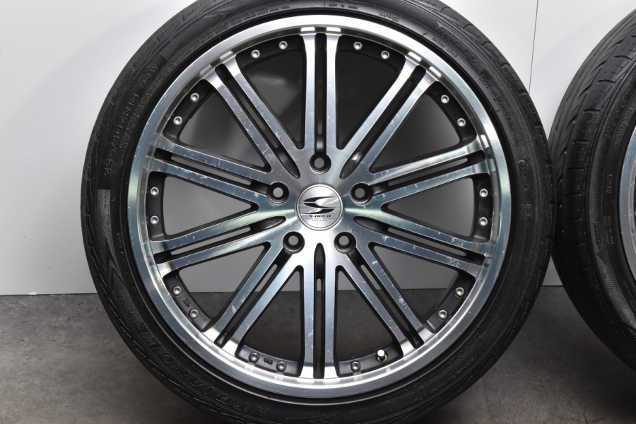 ホイールのみ可】S-HOLD 18in 7.5J +55 PCD114.3 トライアングル