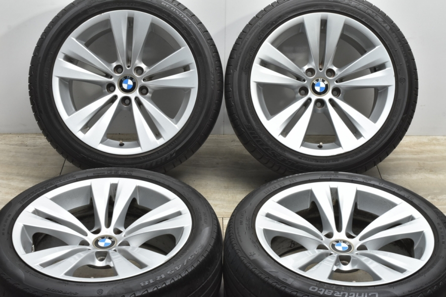 【ダブルスポーク266】BMW E63 6シリーズ 純正 18in 8J 9J +14 PCD120 245/45R18 275/70R18  品番:6780224 6780225 E60 5シリーズ 流用