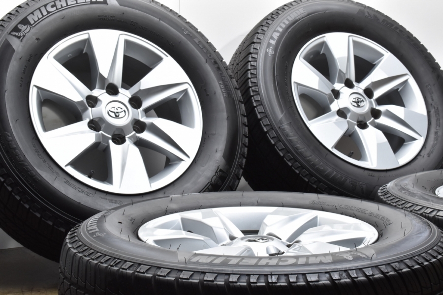 美品 バリ溝】トヨタ 150 プラド 後期 純正 17in 7.5J +25 PCD139.7 