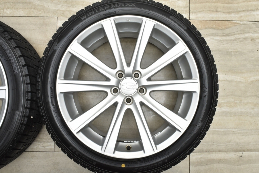 バリ溝】スバル レガシィ ツーリングワゴン 純正 18in 7.5J +55 PCD100